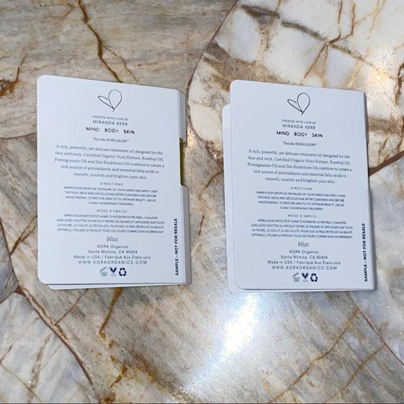 Lot of 2 Kora Organics Face Oil Mini Tube Travel Sz - Picture 3 of 3